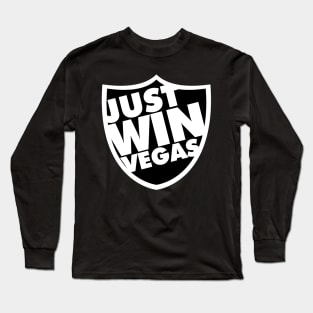 Just Win Las Vegas Shield (Just Win Baby) Long Sleeve T-Shirt